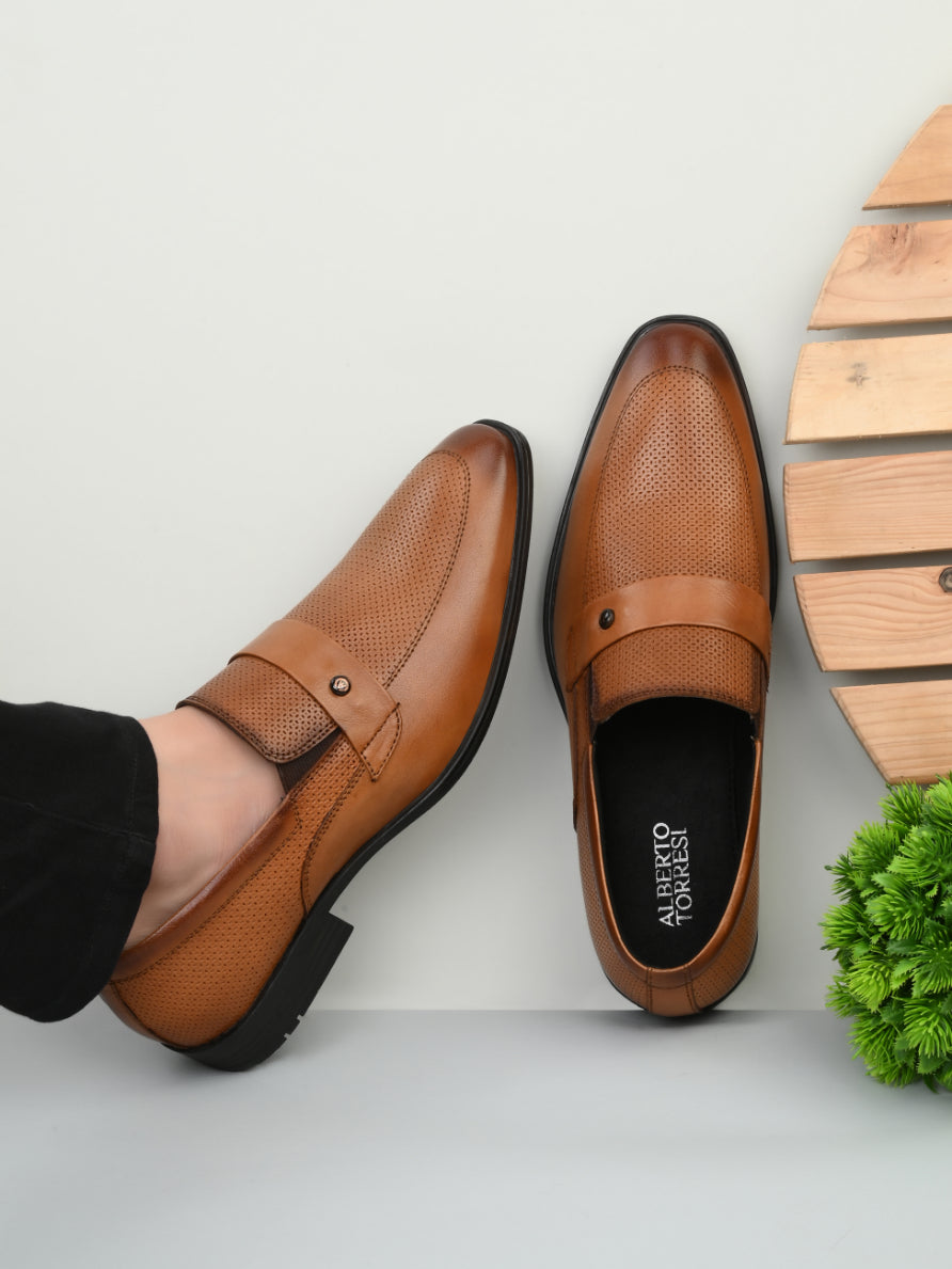 Formal leather fashion loafers