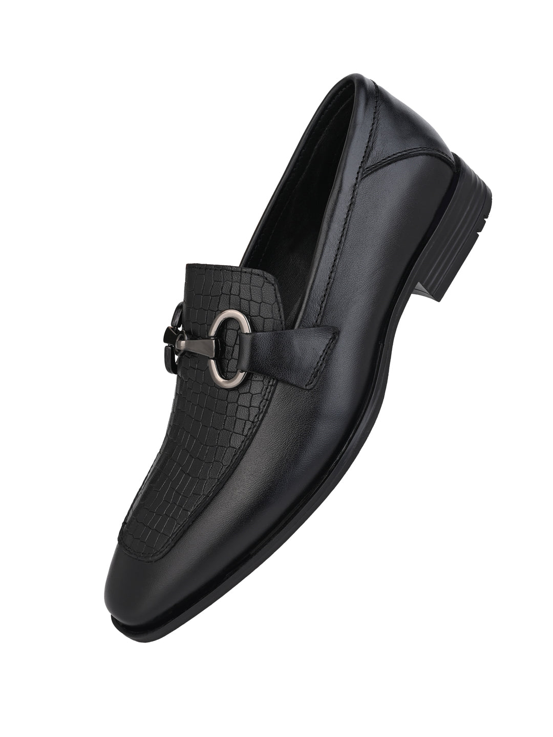 Alberto Torresi Premium Branded Horsebit Formal Synthetic Loafer With TPR Sole And Heel Support