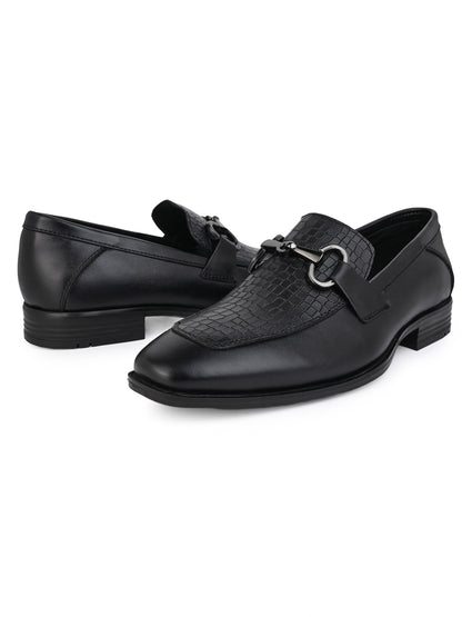 Alberto Torresi Premium Branded Horsebit Formal Synthetic Loafer With TPR Sole And Heel Support