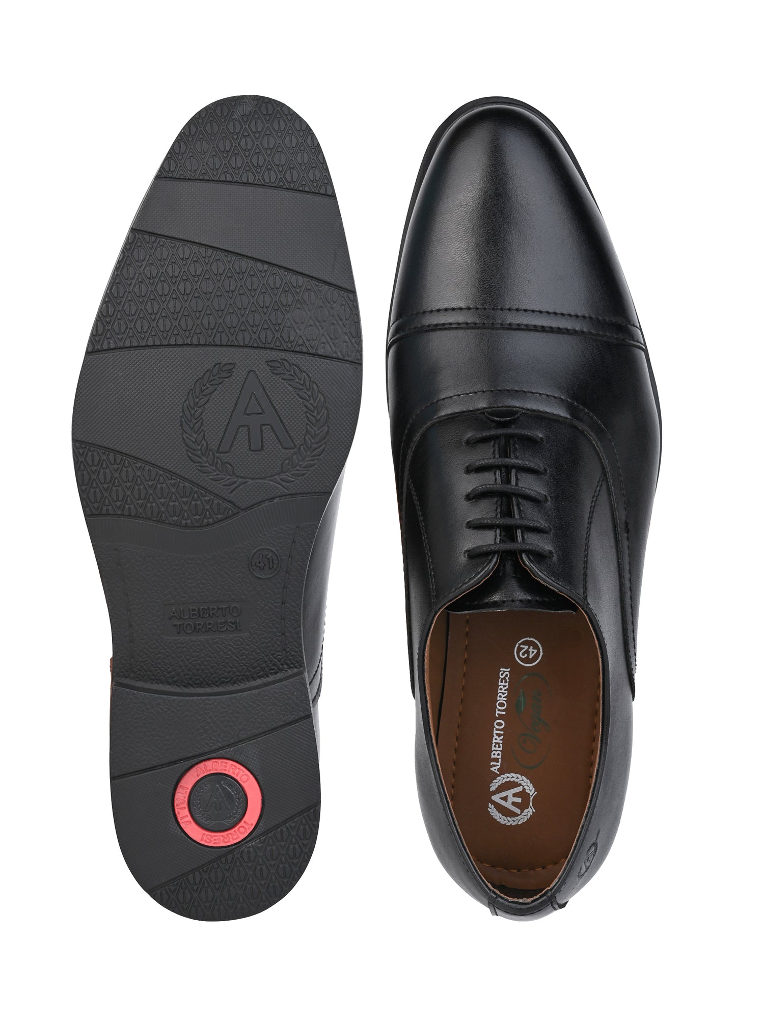 Alberto Torresi Black Synthetic formal Shoes