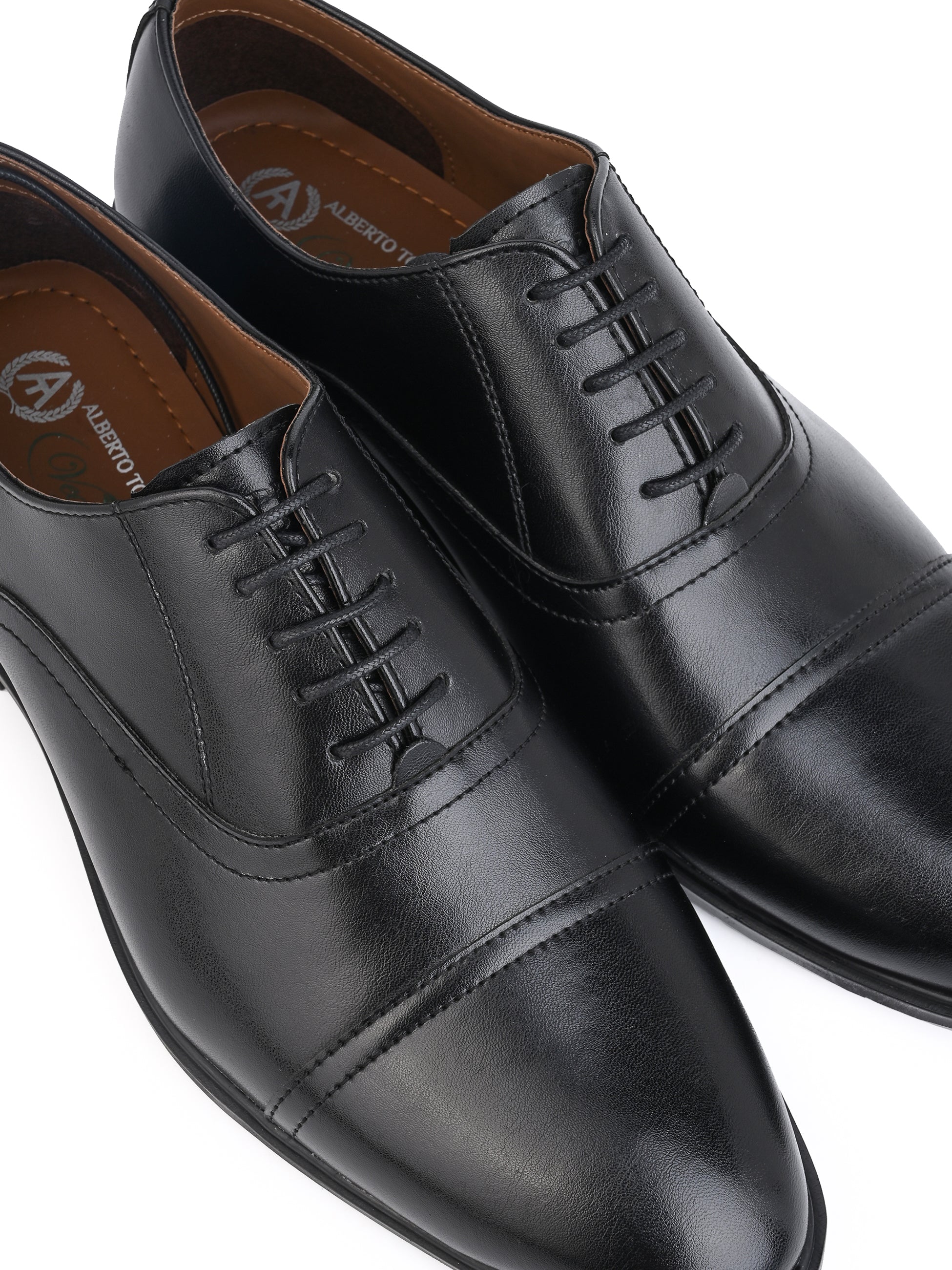 Alberto Torresi Black Synthetic formal Shoes