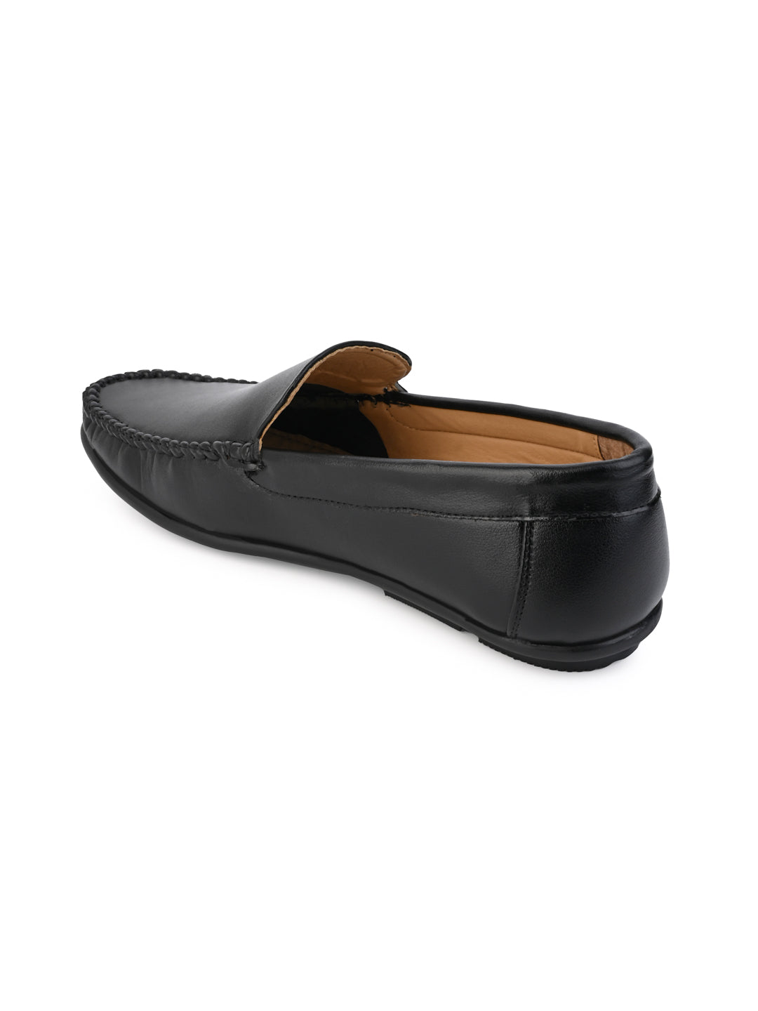 Alberto Torresi Synthetic Black Loafers For Men