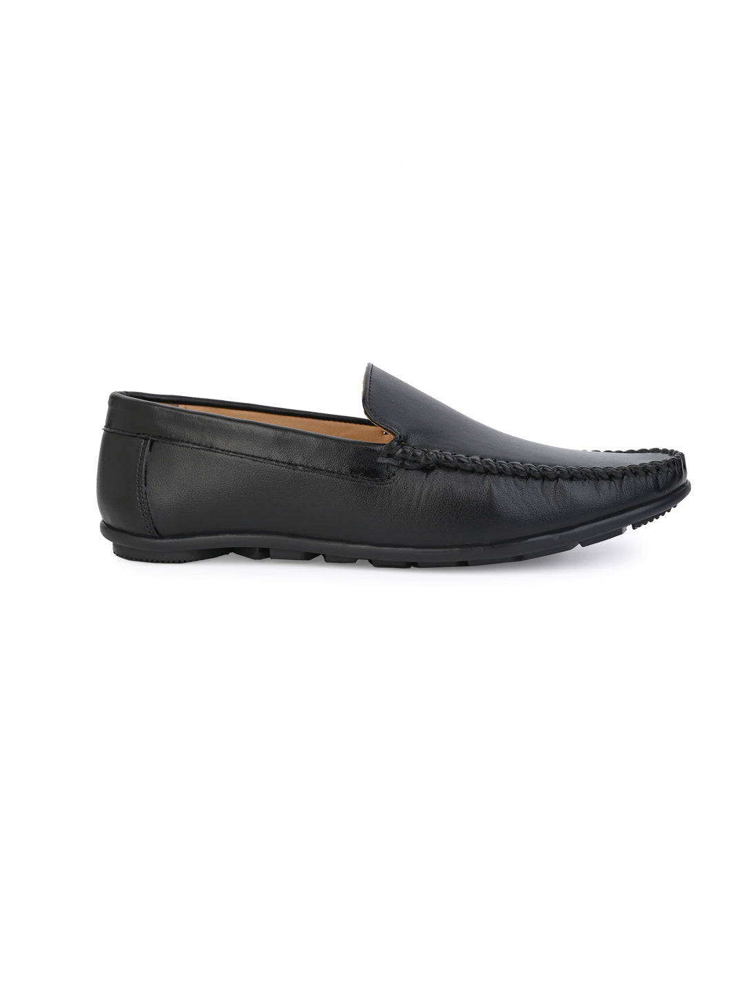 Alberto Torresi Synthetic Black Loafers For Men