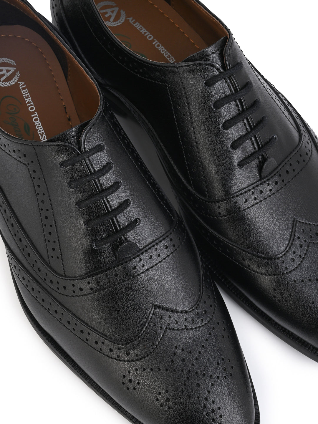 Alberto Torresi Black formal Brogue Shoes