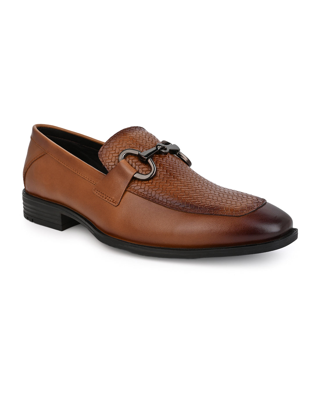 Premium Branded Horsebit Formal Leather Loafer With Tpr Sole And Heel Support