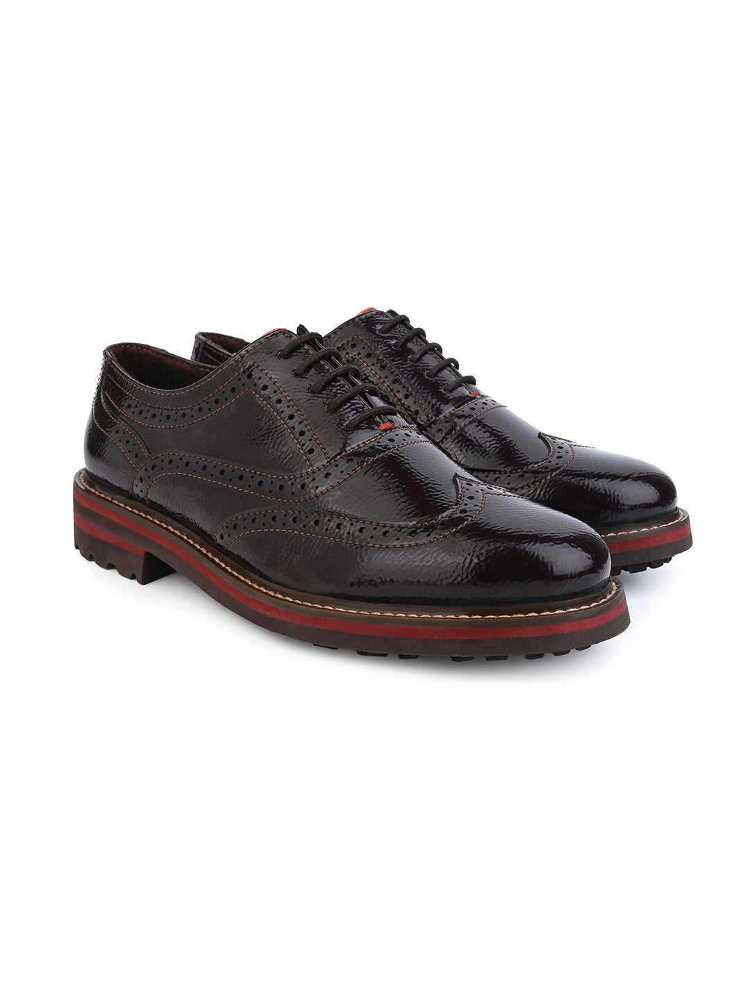 ALBERTO TORRESI MENS SEBESTIAN WING-TIP BROGUE SHOES FOR MEN