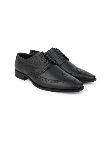 Alberto Torresi Genuine Leather Black Brogue Shoes