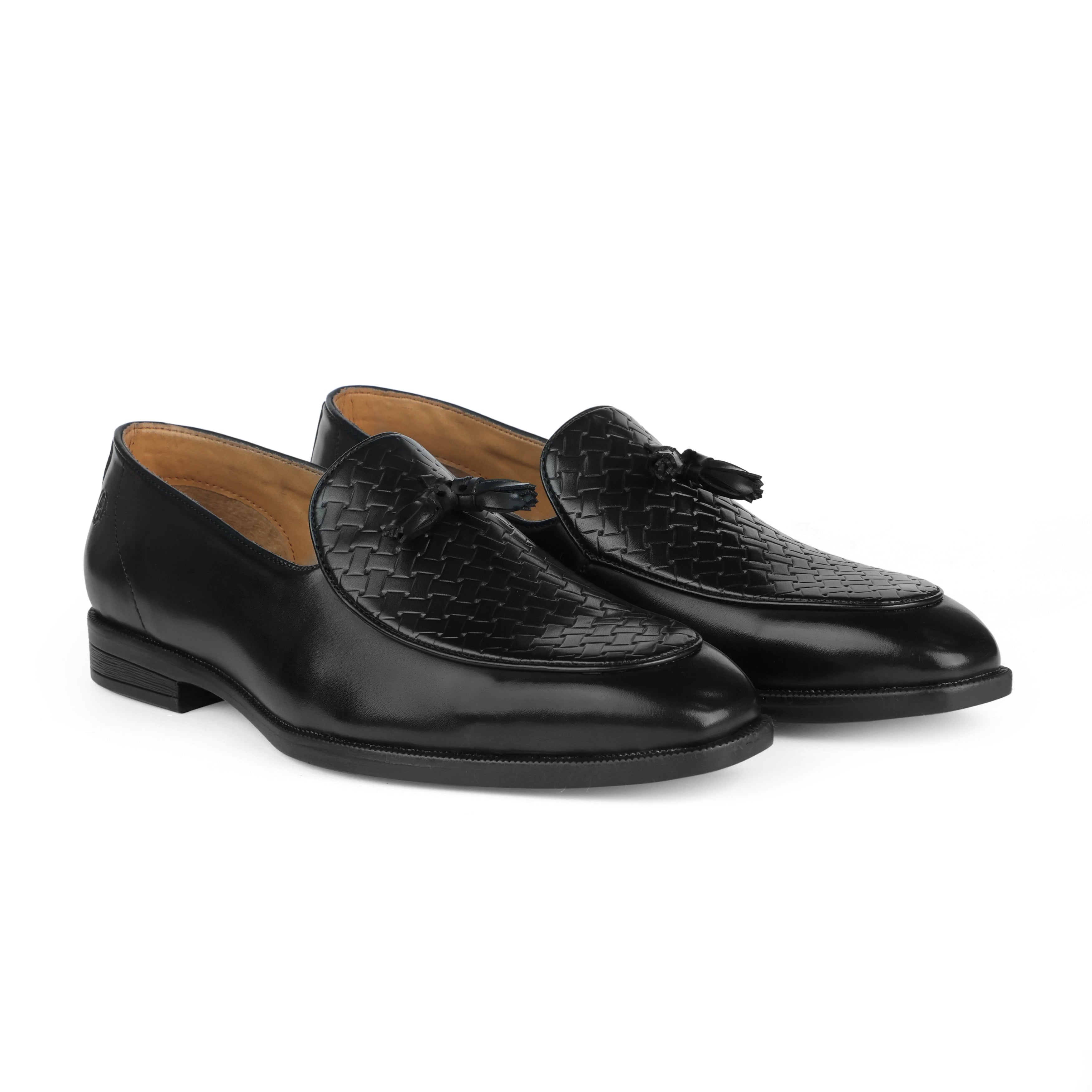 Alberto Torresi Black Slipon formal Shoes