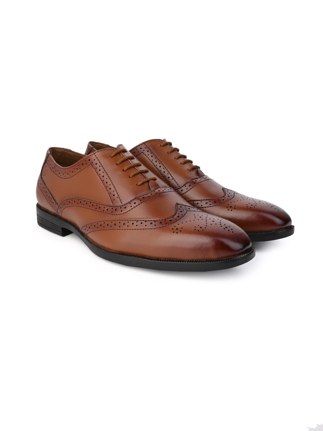 Alberto Torresi Tan formal Brogue Shoes