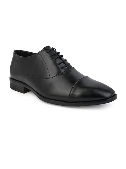 Alberto Torresi Synthetic Black Laceup Formal Shoes