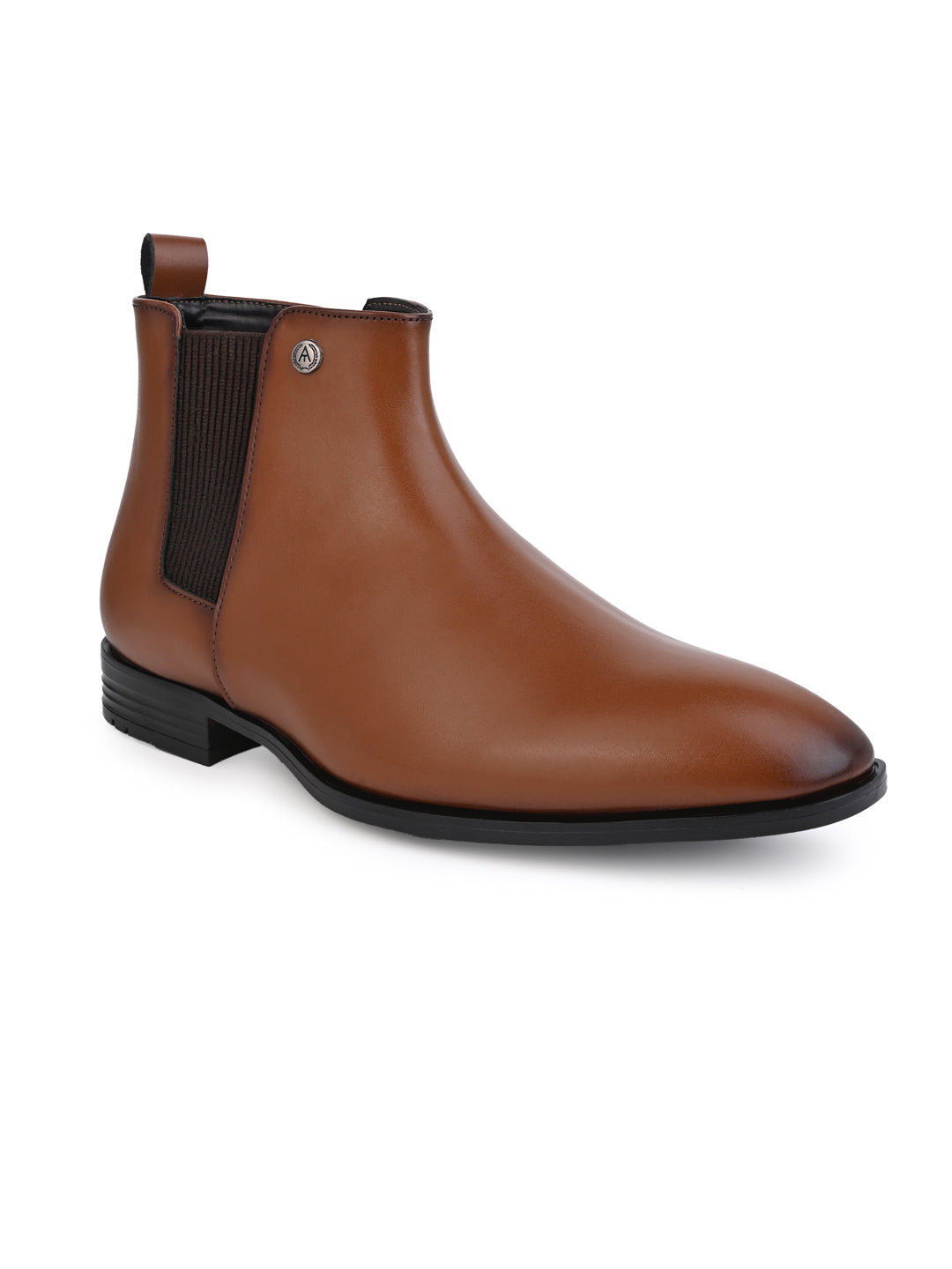 Alberto Torresi Synthetic Tan Chelsea Boots For Men