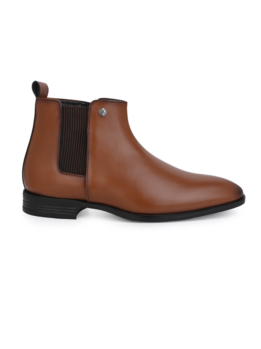 Alberto Torresi Synthetic Tan Chelsea Boots For Men