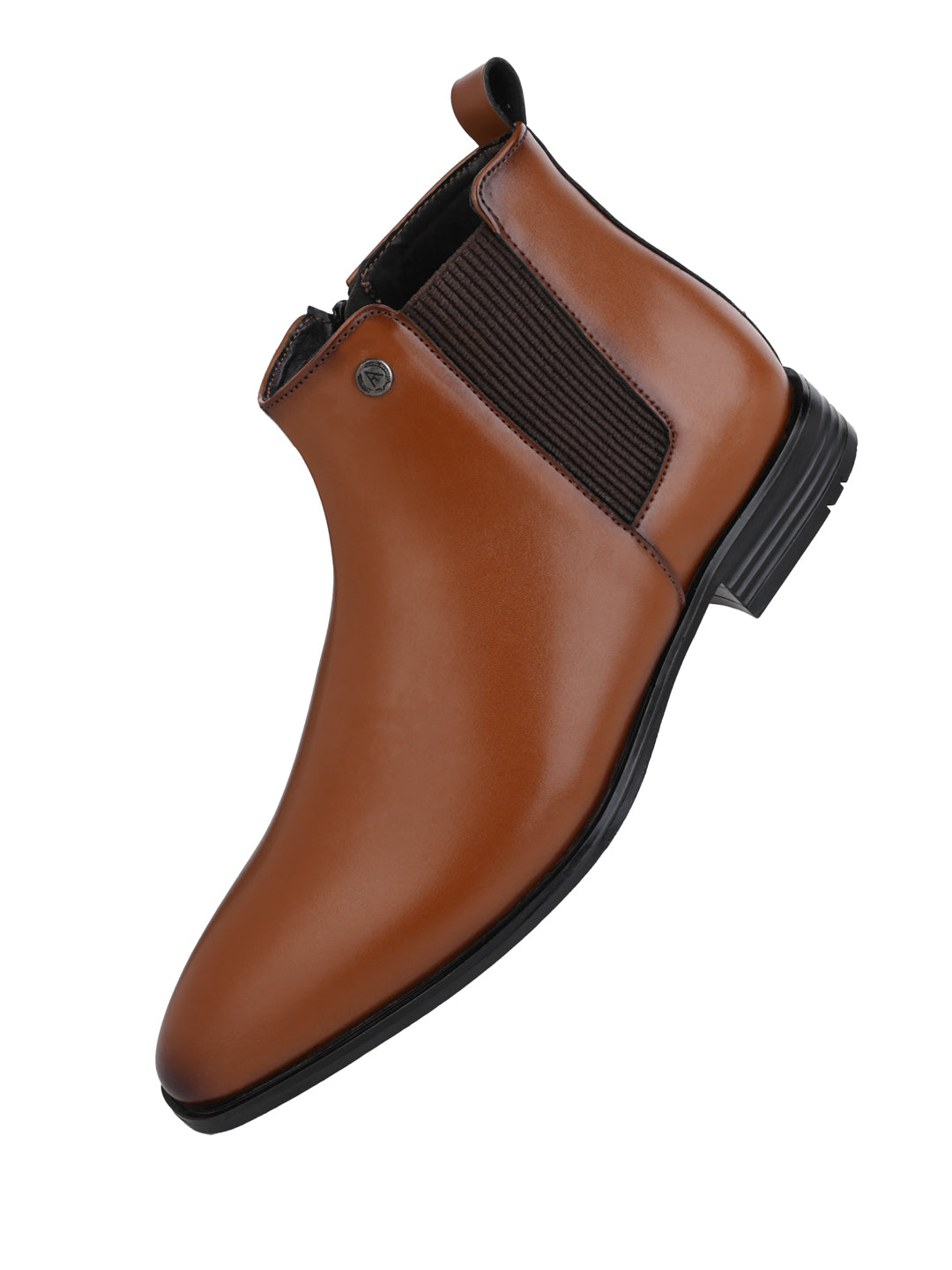 Alberto Torresi Synthetic Tan Chelsea Boots For Men