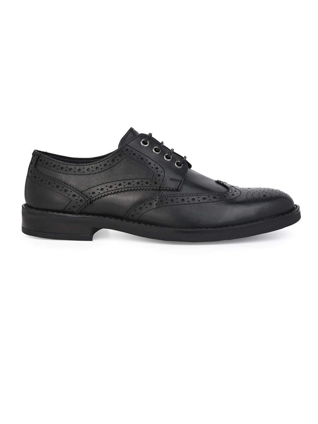 Alberto Torresi Genuine Leather Black Formal Brogue Shoes