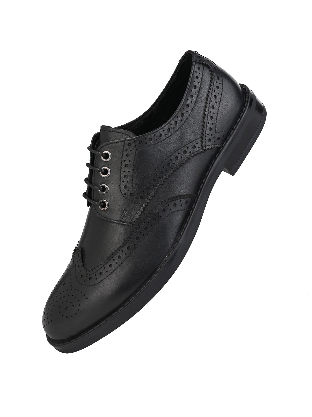 Alberto Torresi Genuine Leather Black Formal Brogue Shoes