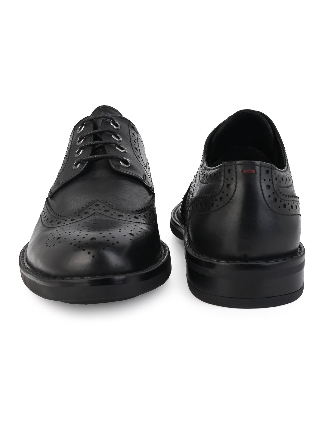 Alberto Torresi Genuine Leather Black Formal Brogue Shoes