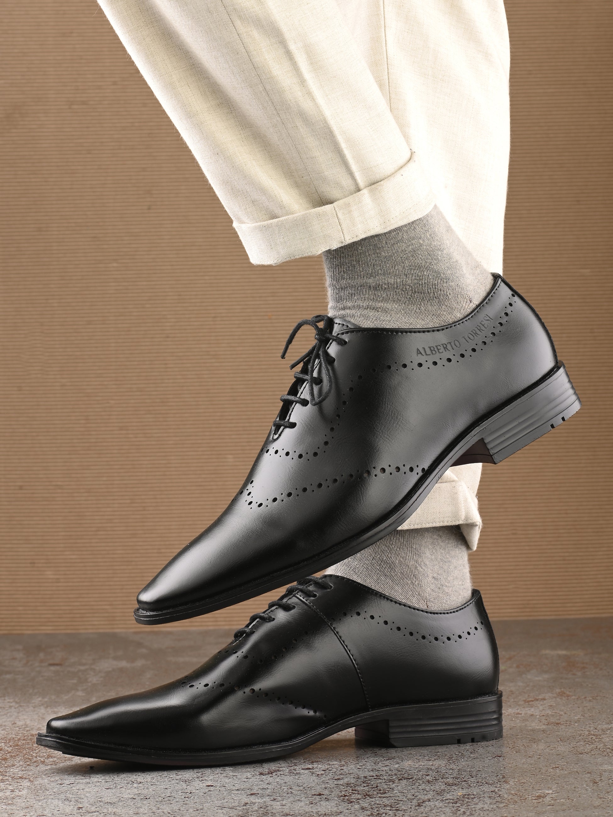 Mens formal lace shops up shoes