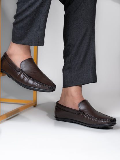 Alberto Torresi Synthetic BRown Loafers For Men