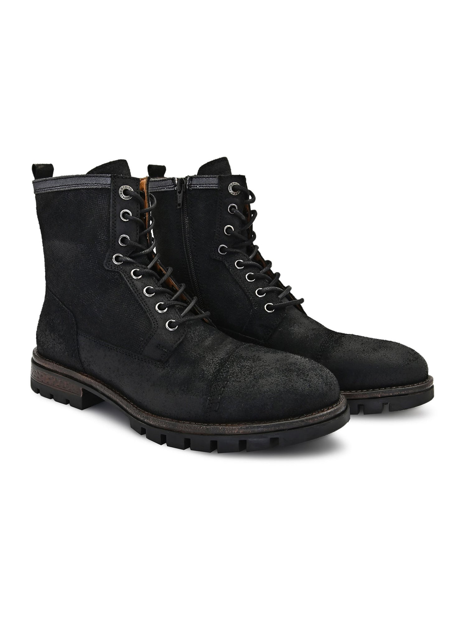 Black &amp; Navy Boots