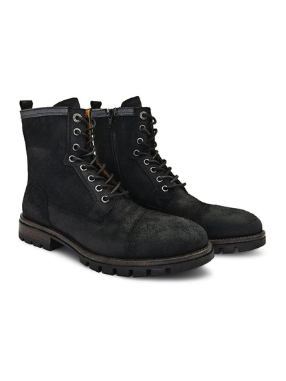 Black &amp; Navy Boots